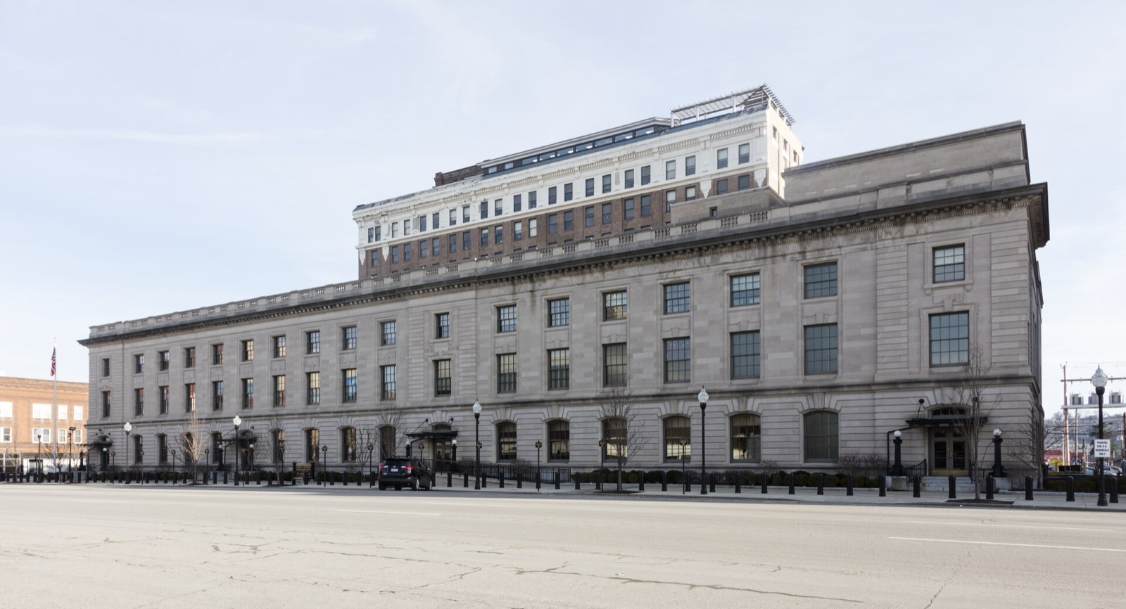 The exterior of the Sidney L. Christie Federal Building in Huntington, West Virginia