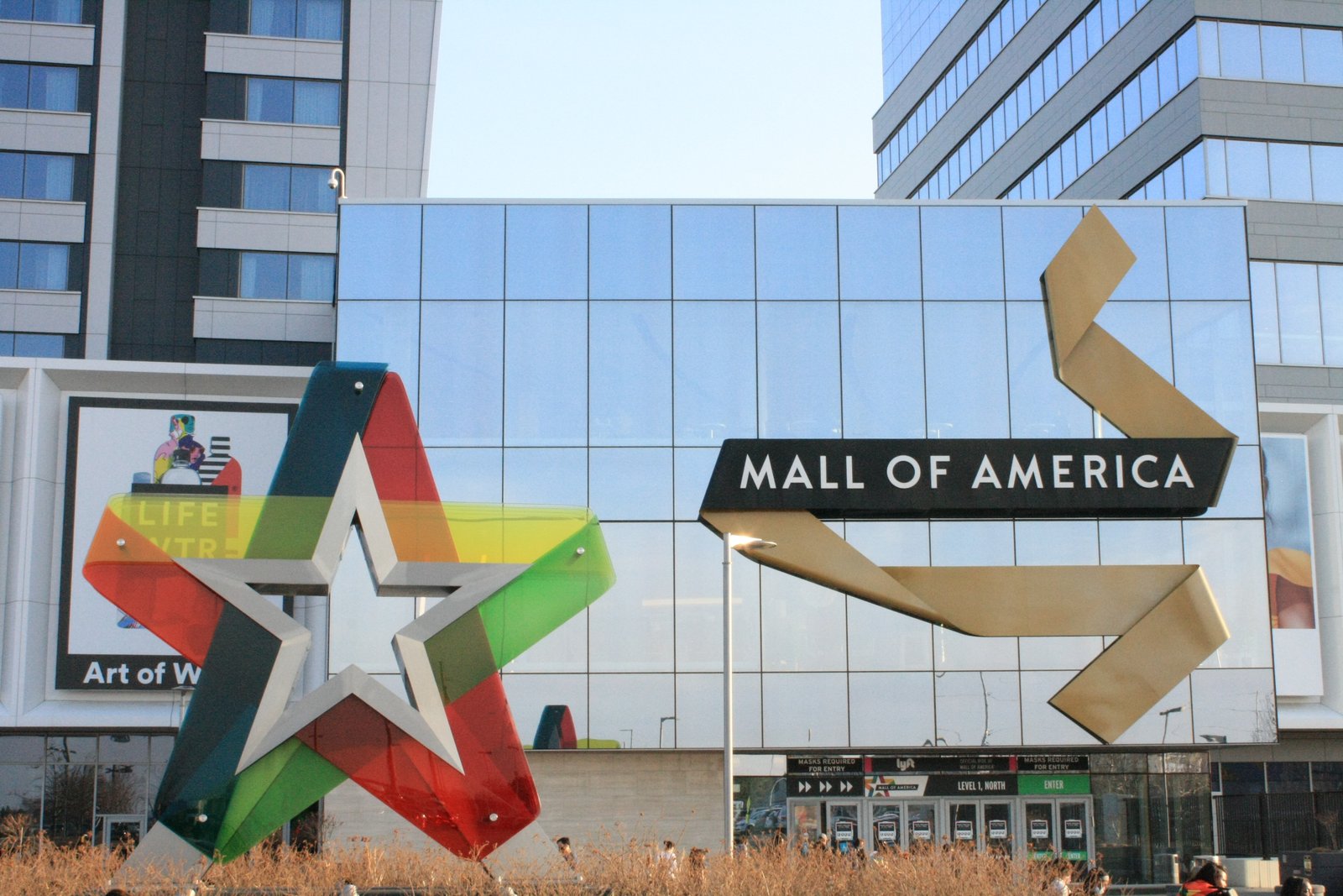 Front entrance of the Mall of America in Bloomington, Minnesota