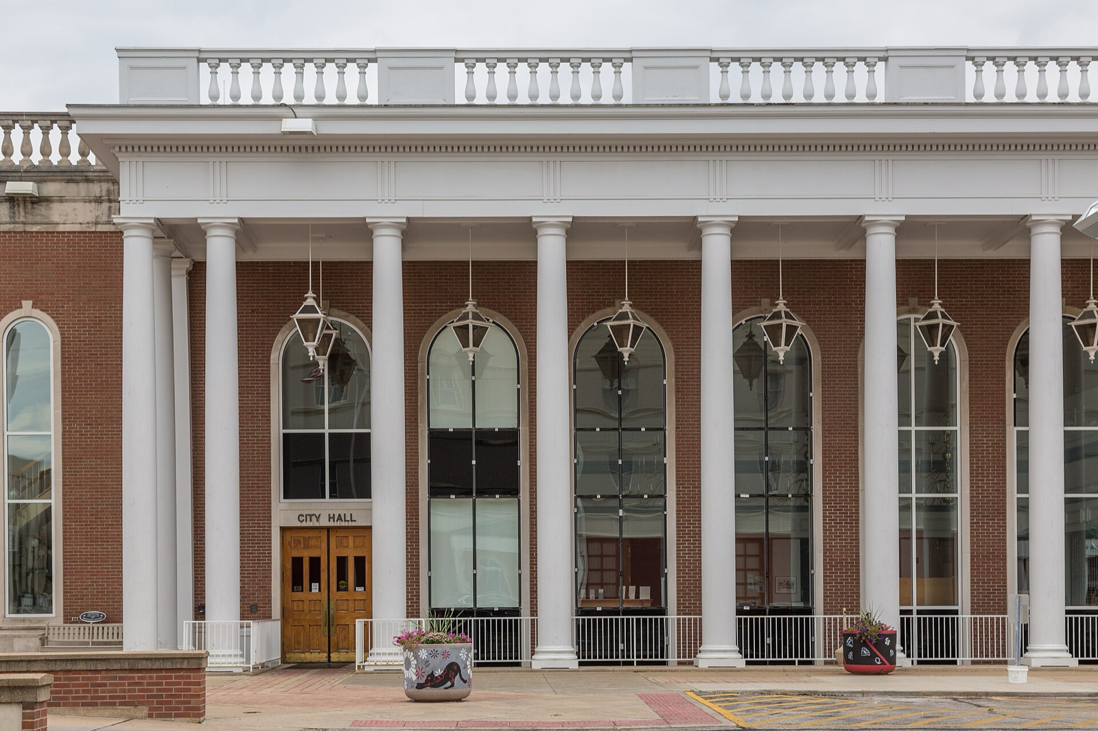 The brick and stone City Hall building in Quincy, Illinois