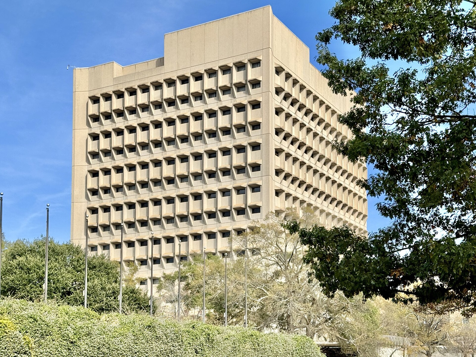 The Strom Thurmond Federal Building and United States Courthouse on Assembly Street in Columbia, South Carolina